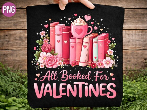 All Booked for Valentines Bookish PNG: Elevate Your Romantic Designs with Literary Charm