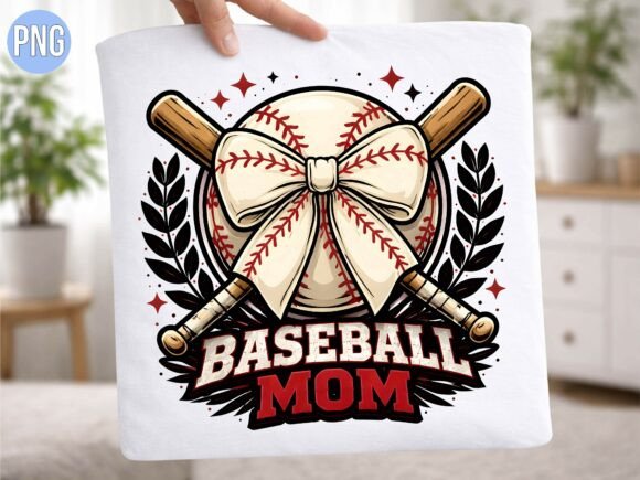 Baseball Mom Bow Sports Wreath PNG: A Guide to High-Quality Digital Design for Creative Projects
