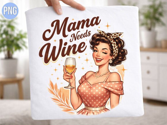 Choosing the Right Retro Design: A Guide to the Mama Needs Wine Pinup PNG
