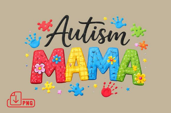 Evaluating the Autism Mama PNG Sublimation Design for Craft Projects