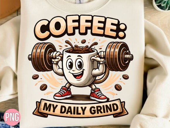 Evaluating the Coffee My Daily Grind Gym Fitness PNG for Creative Projects