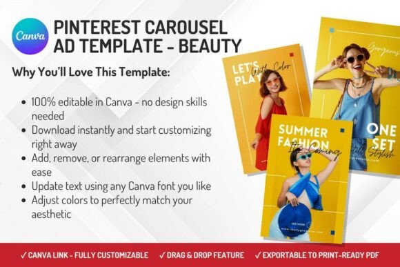 Fashion Carousel Ad Template for Pinterest