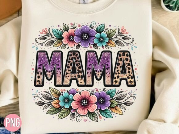 Integrating the Purple Glitter Daisy Floral Mama PNG into Professional Design Workflows