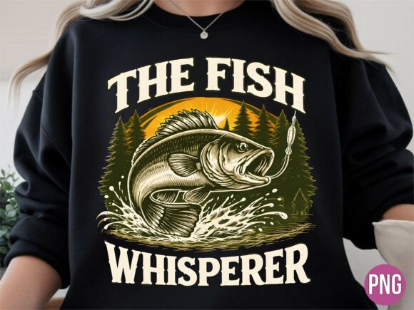 The Fish Whisperer Bass Fishing Retro